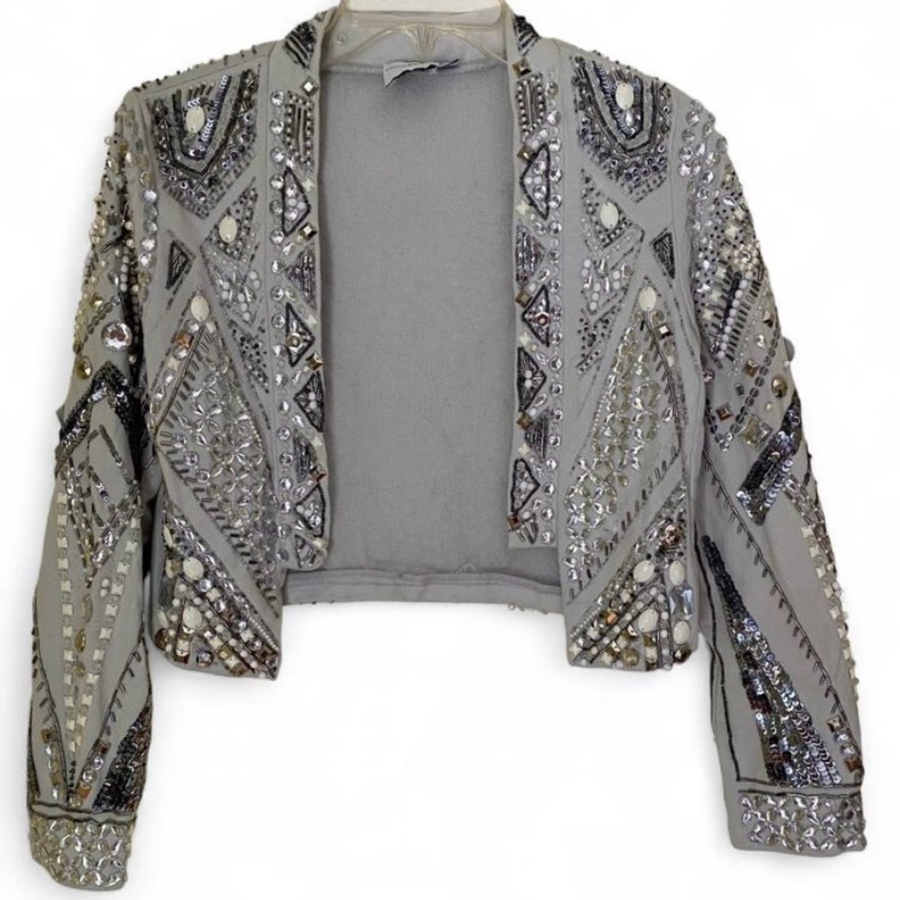 ASOS Petite Embellished Trophy Cropped Jacket